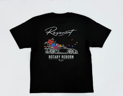 ECHOES 002 REVENANT ROTARY REBORN TEE - BLACK (back print)